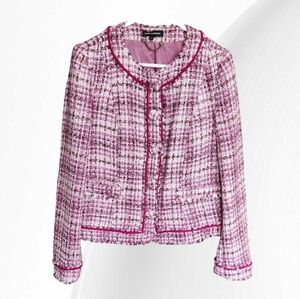 Express Tweed Pink Blazer Size 10